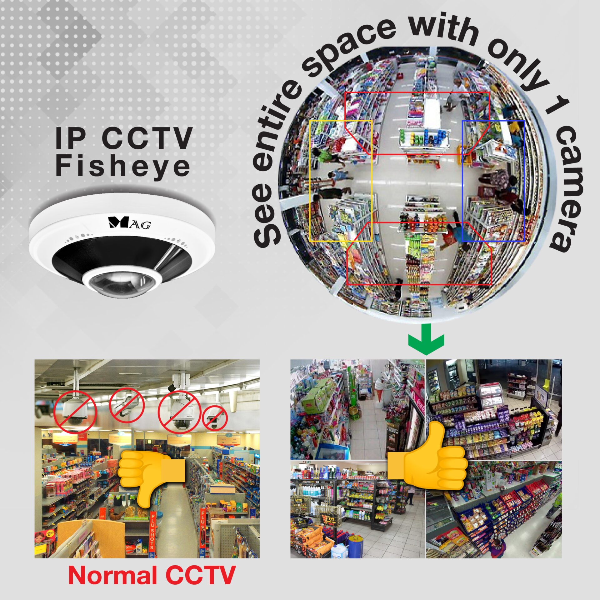 IP CCTV fisheye