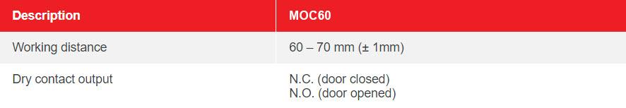 MOC60 – FLOOR ROLLER SHUTTER DOOR SENSOR